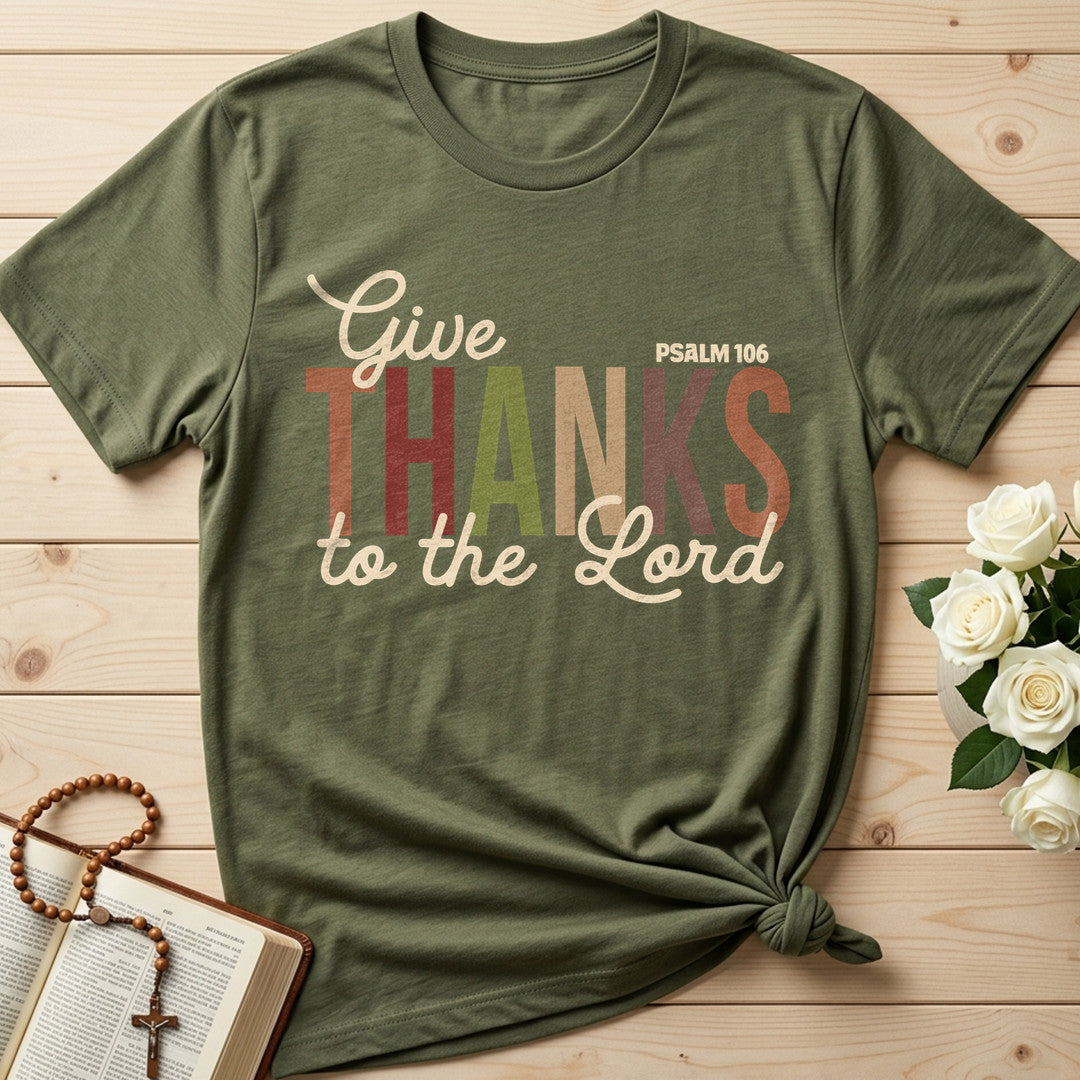 Give Thanks To The Lord Psalm 106 11