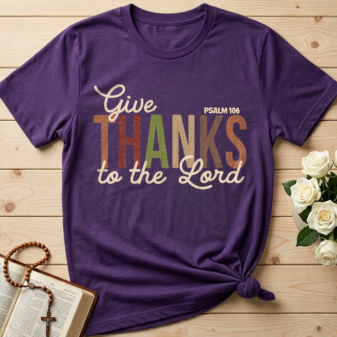 Give Thanks To The Lord Psalm 106 11