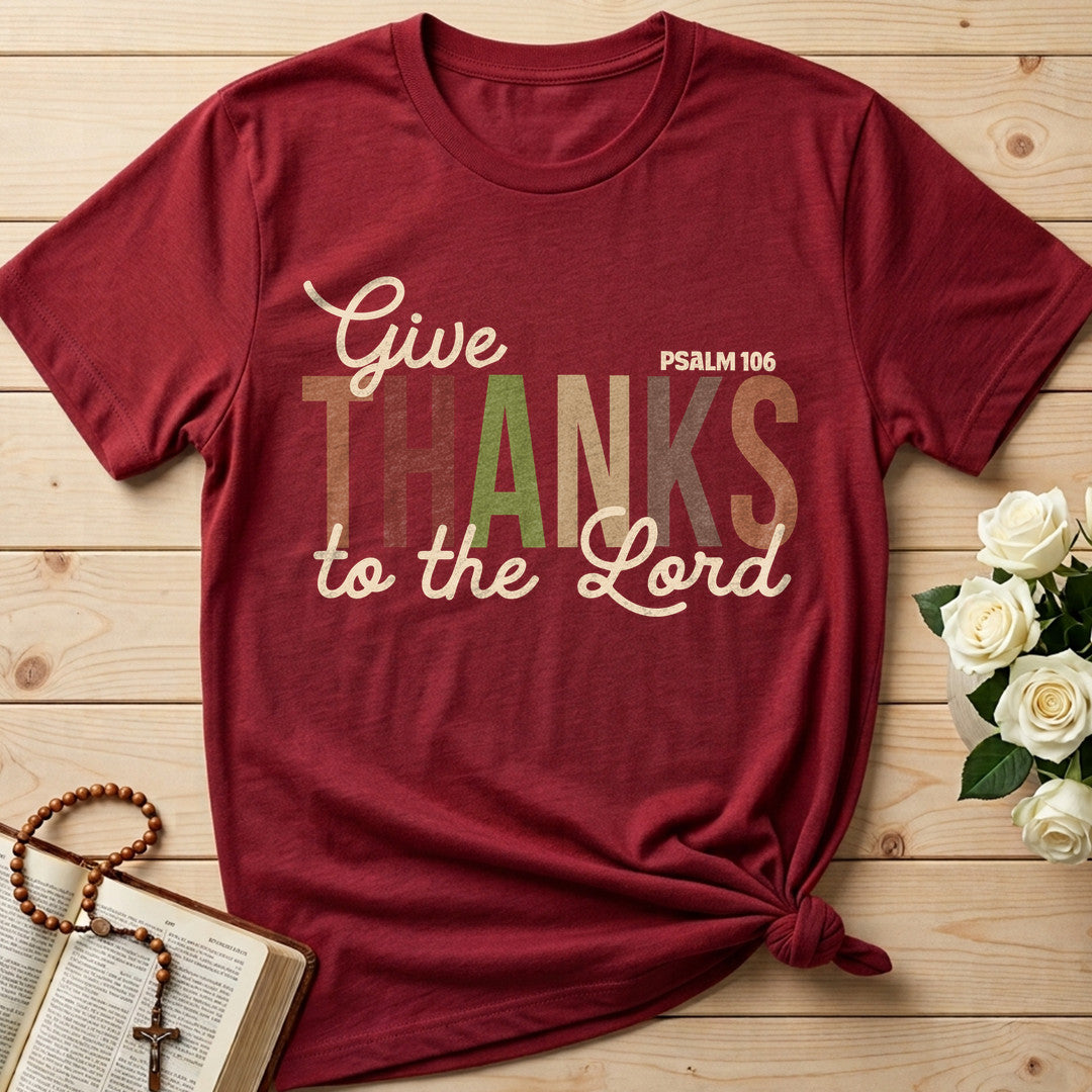 Give Thanks To The Lord Psalm 106 11