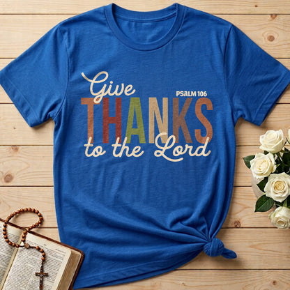 Give Thanks To The Lord Psalm 106 11