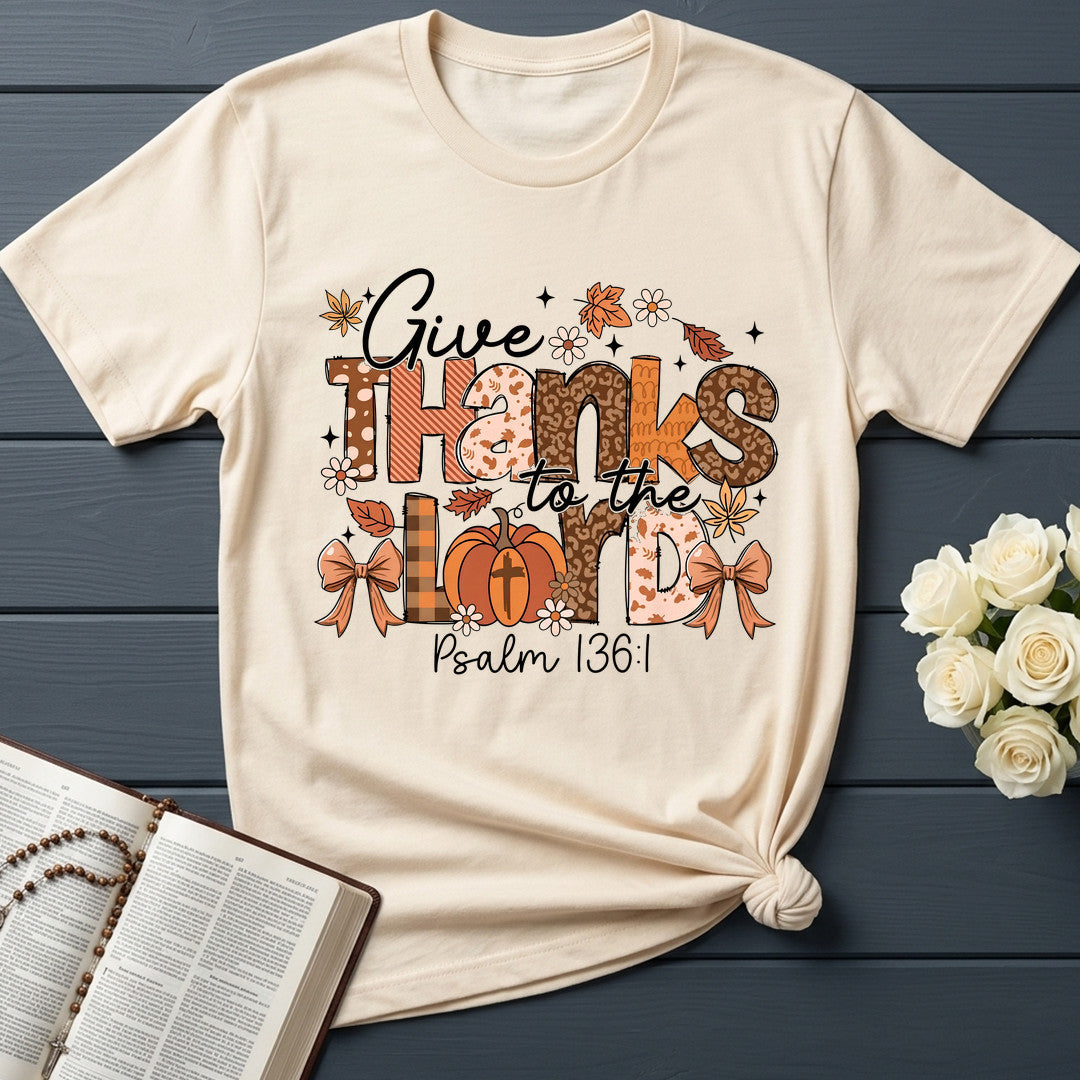 Give Thanks To The Lord Psalm 136.1 09