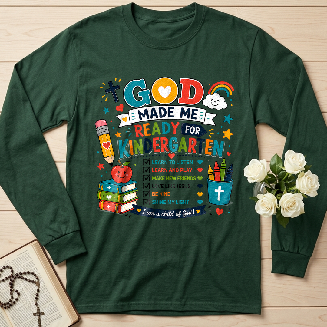 God Made Me Ready For Kindergarten 01