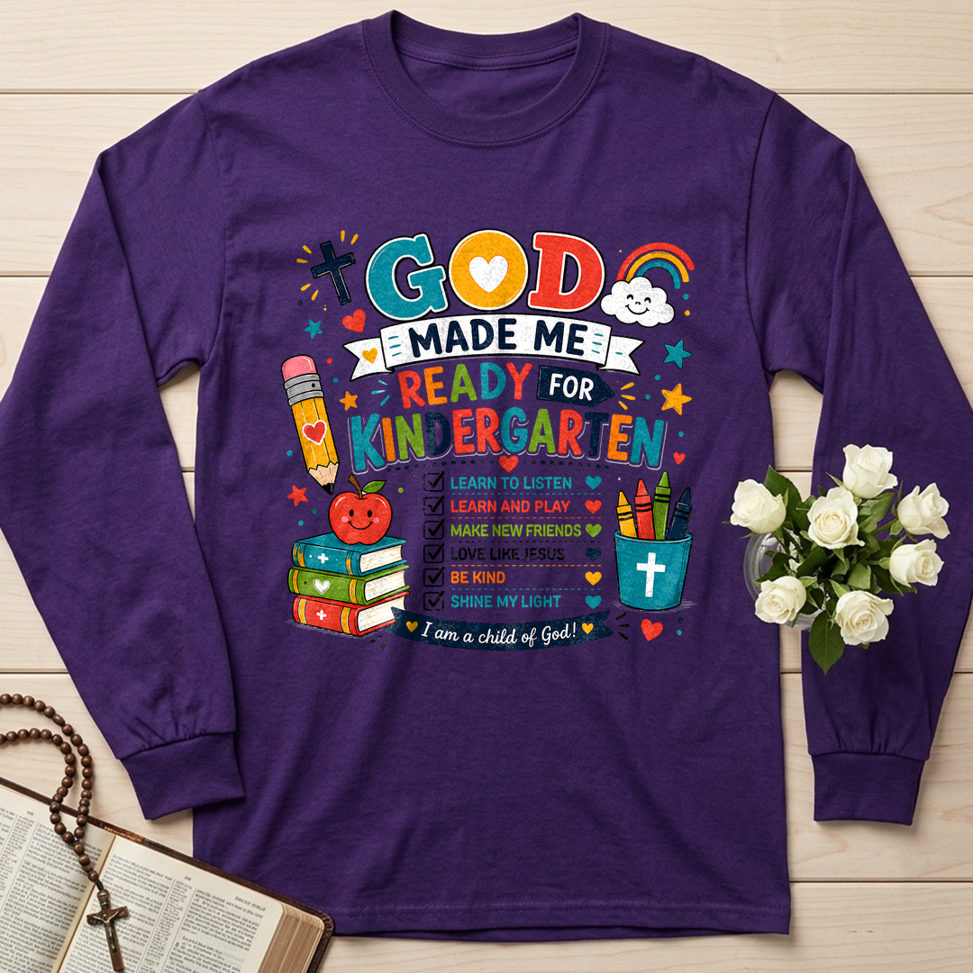 God Made Me Ready For Kindergarten 01
