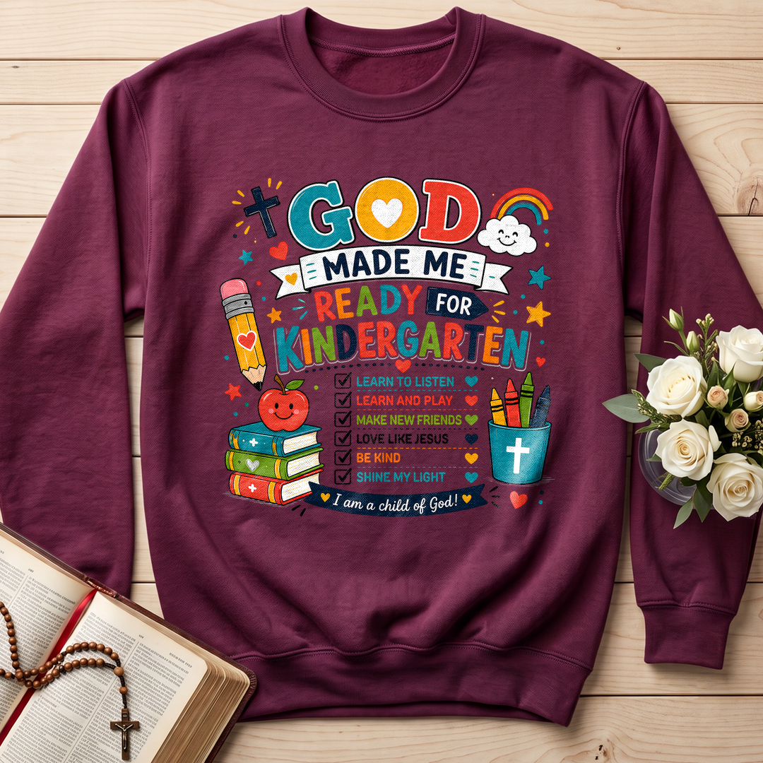 God Made Me Ready For Kindergarten 01