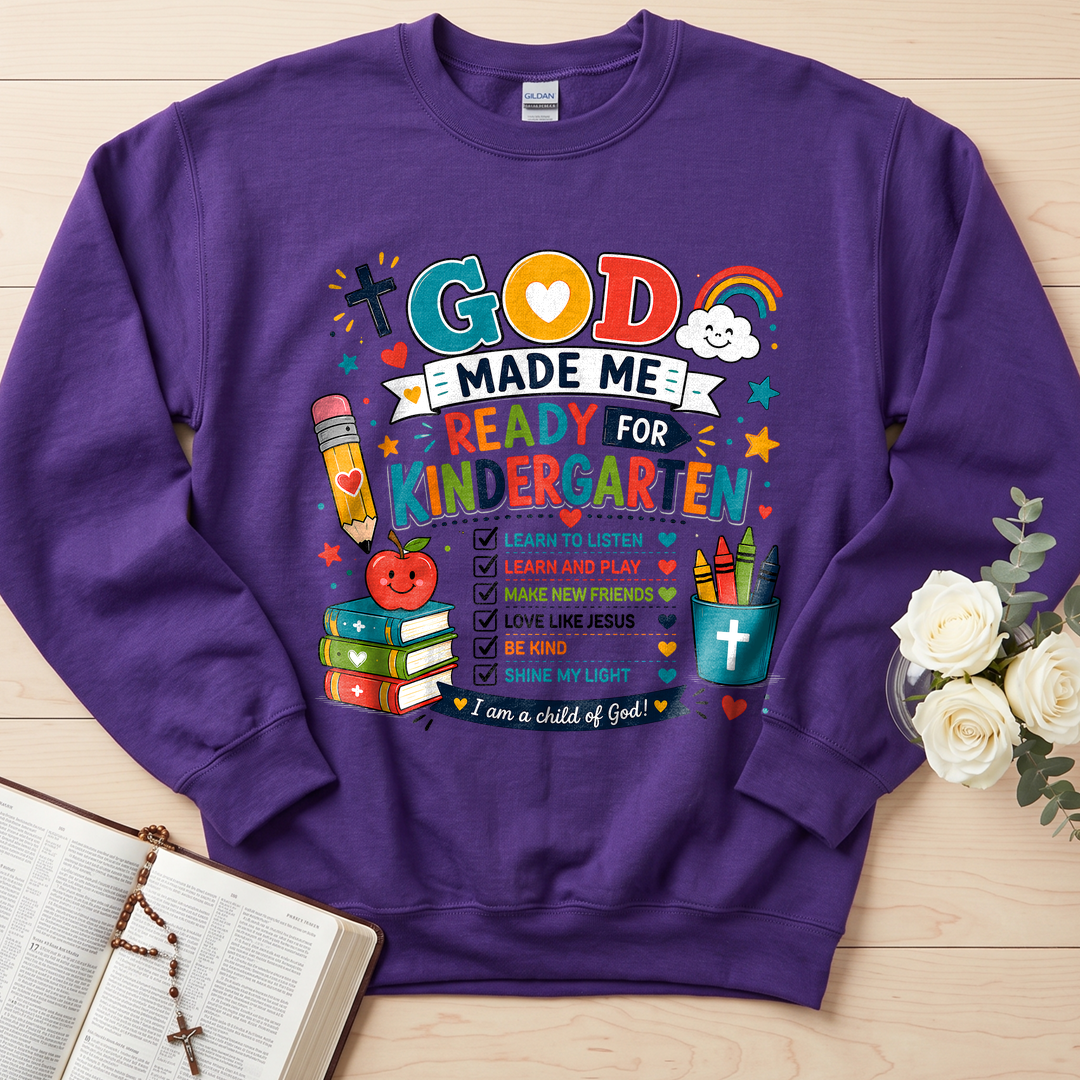God Made Me Ready For Kindergarten 01