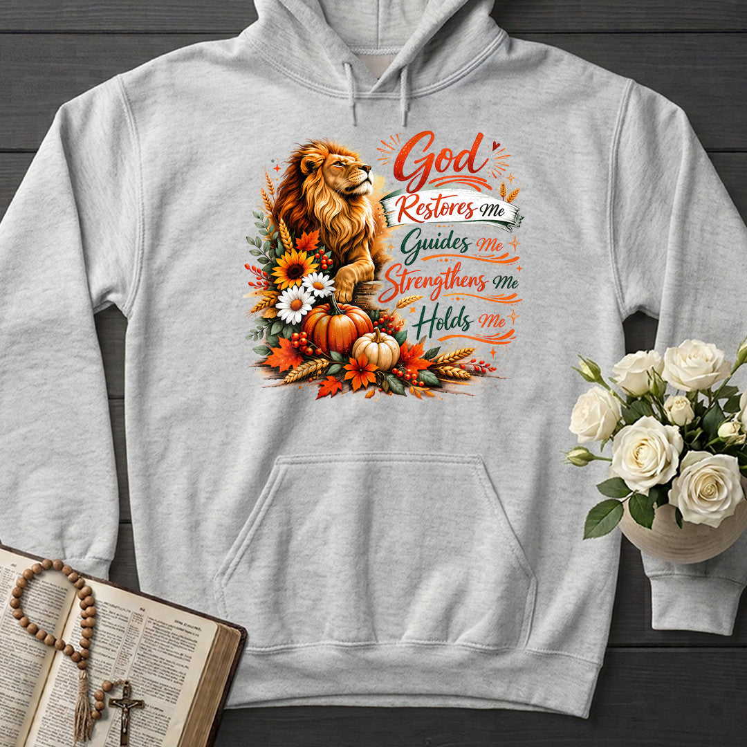 God Restores Me Guides Me Strengthens Me Holds Me 01