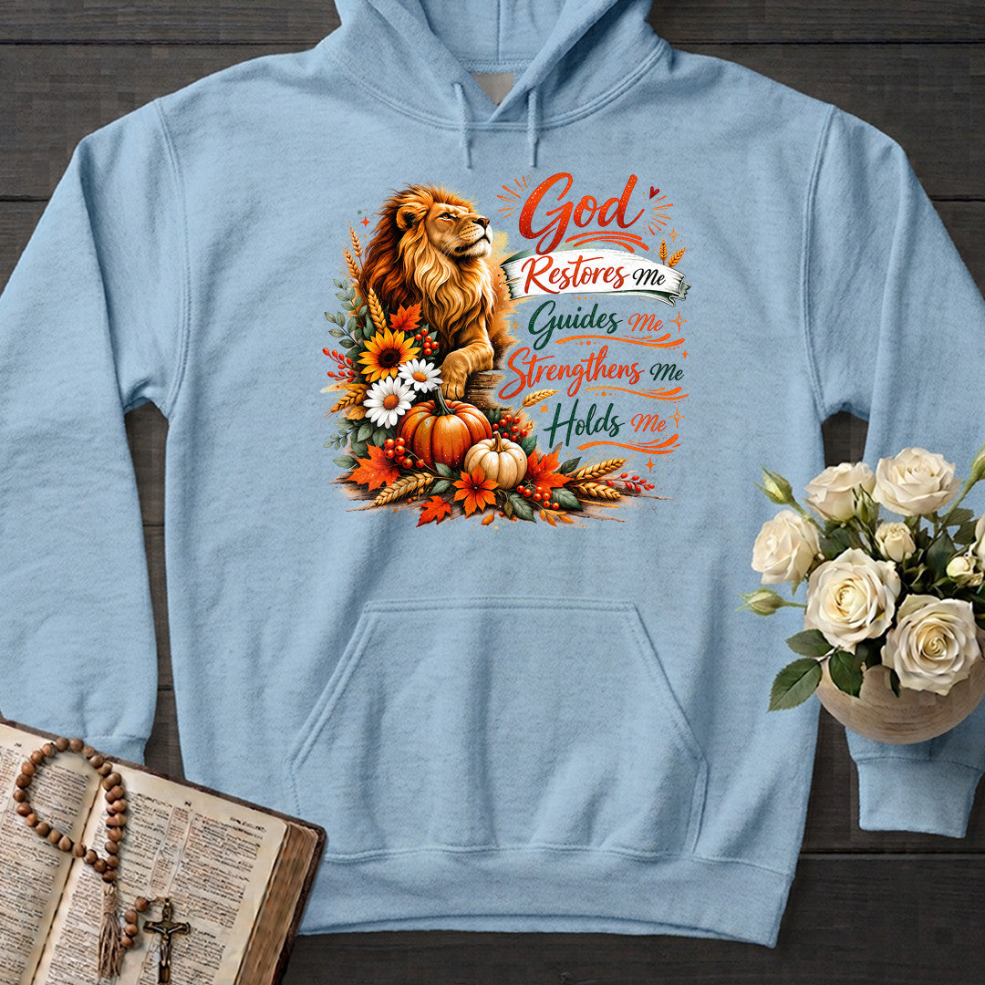God Restores Me Guides Me Strengthens Me Holds Me 01