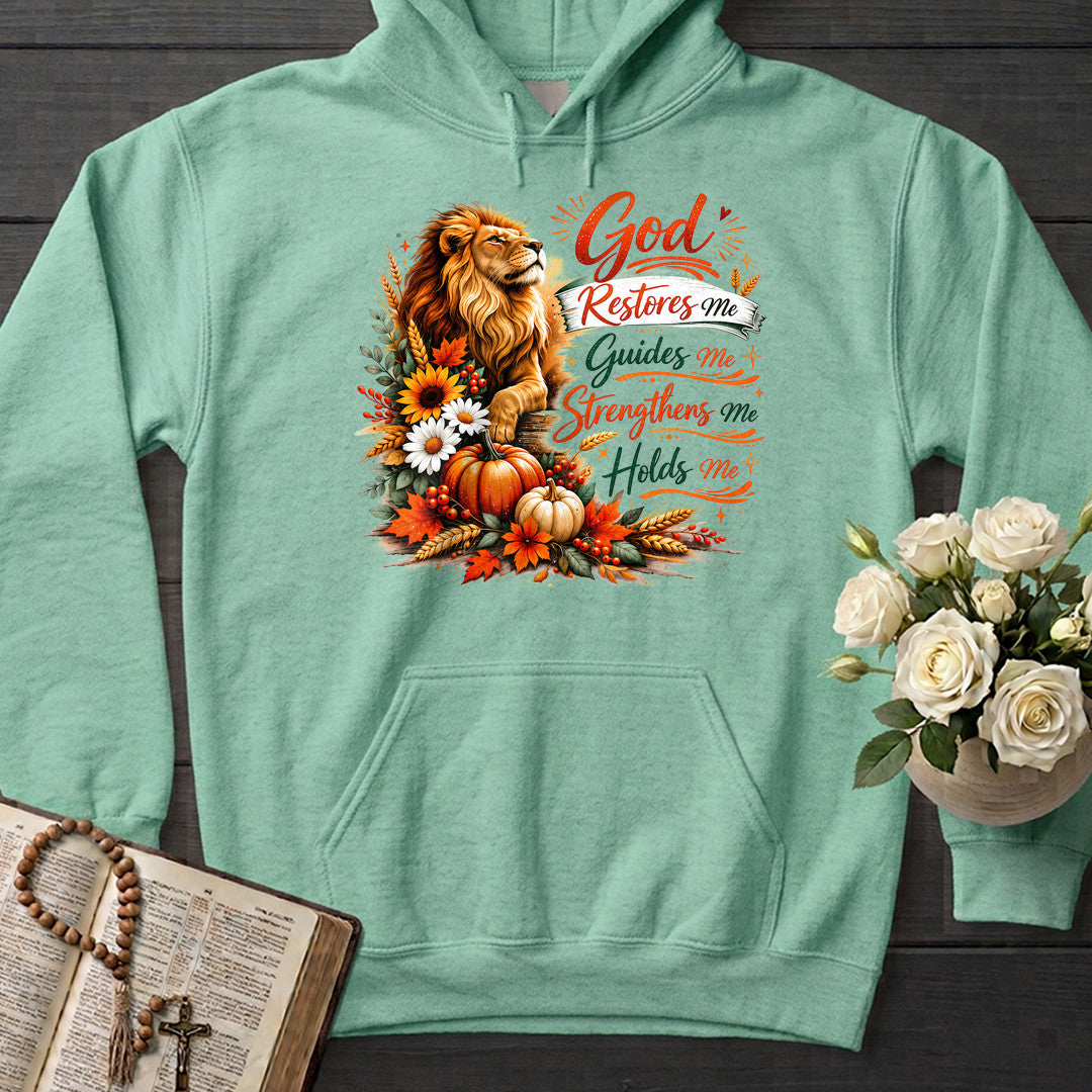 God Restores Me Guides Me Strengthens Me Holds Me 01