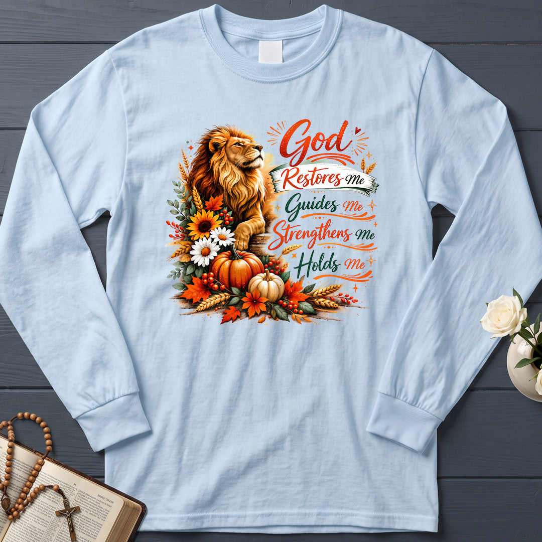 God Restores Me Guides Me Strengthens Me Holds Me 01