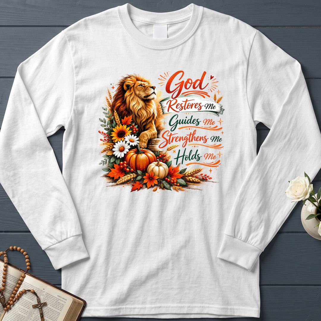 God Restores Me Guides Me Strengthens Me Holds Me 01