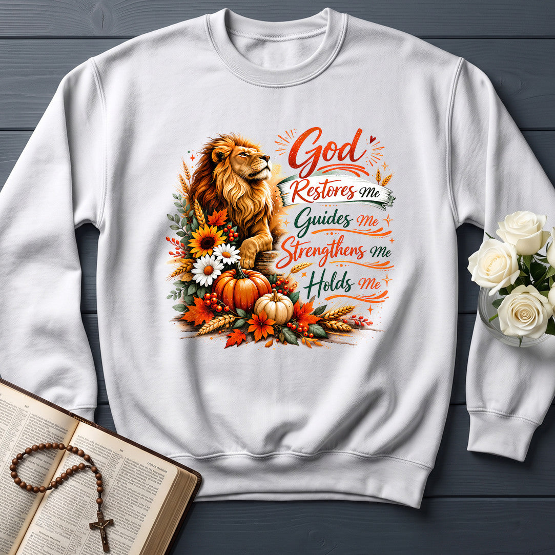God Restores Me Guides Me Strengthens Me Holds Me 01