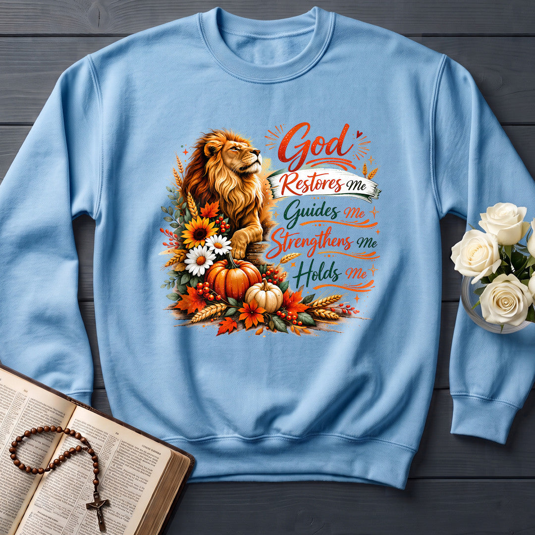 God Restores Me Guides Me Strengthens Me Holds Me 01