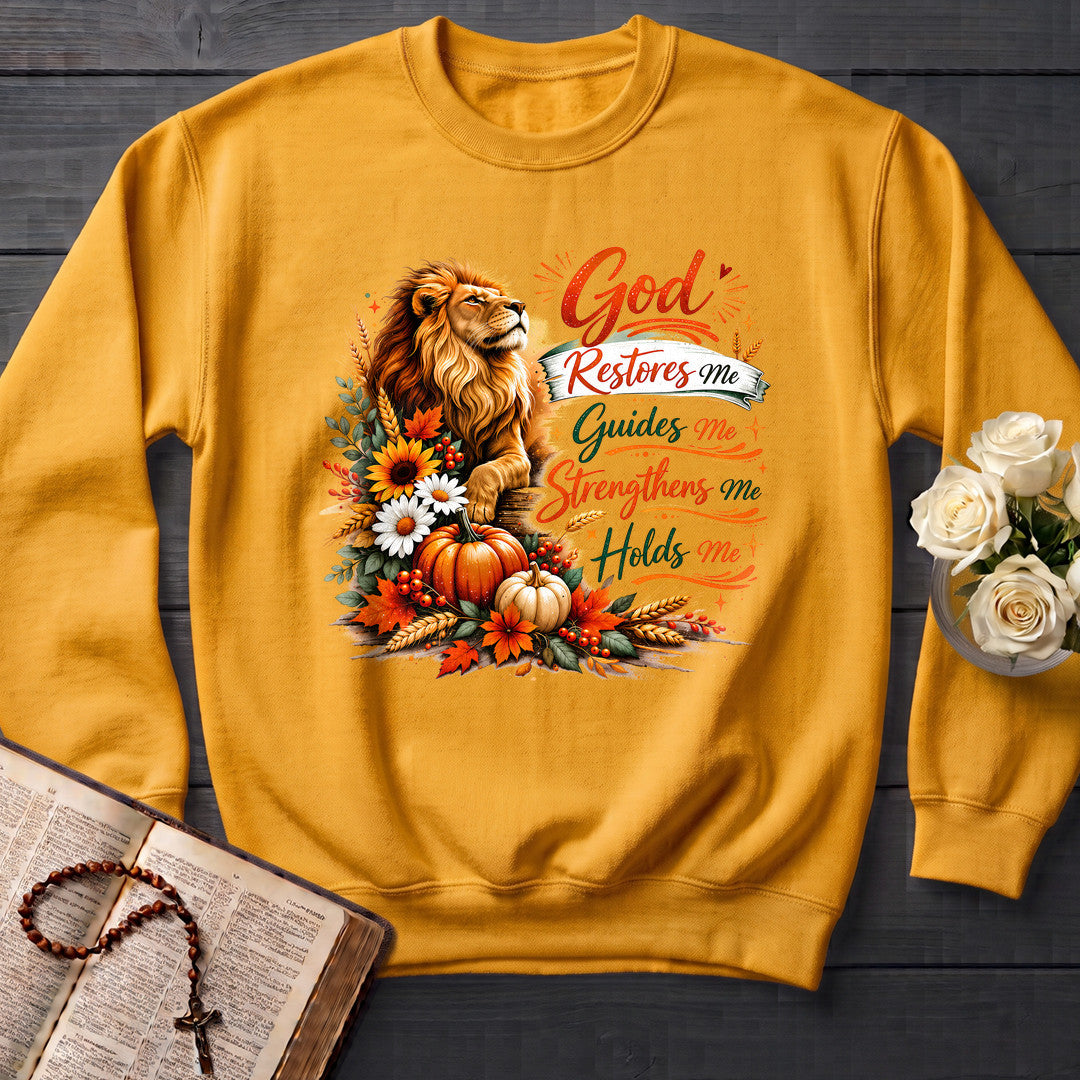God Restores Me Guides Me Strengthens Me Holds Me 01