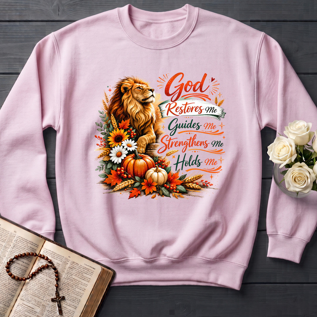 God Restores Me Guides Me Strengthens Me Holds Me 01