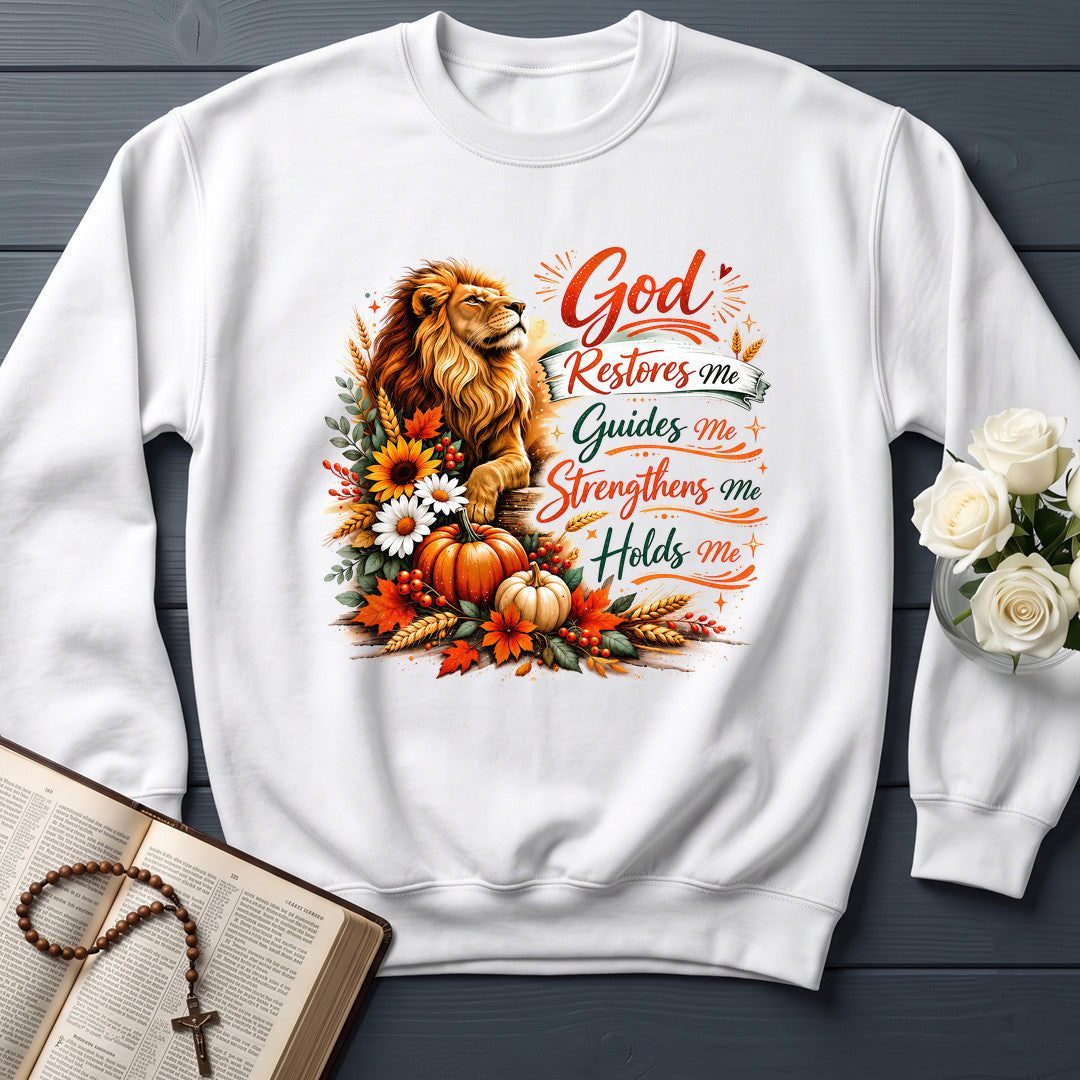 God Restores Me Guides Me Strengthens Me Holds Me 01