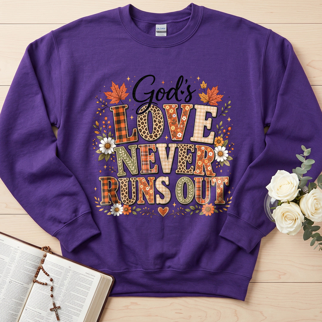 God's Love Never Runs Out 01