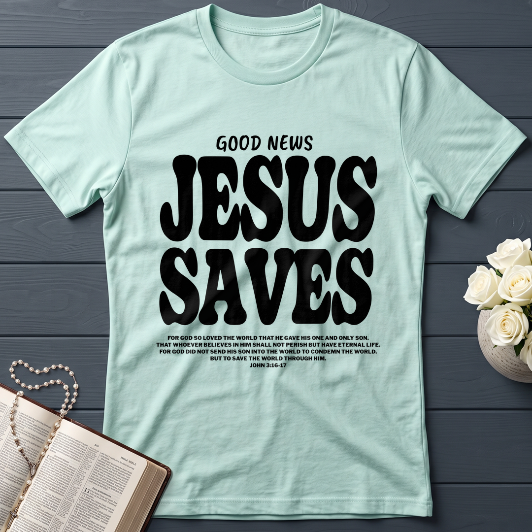 Good News Jesus Saves John 3.16-17 01