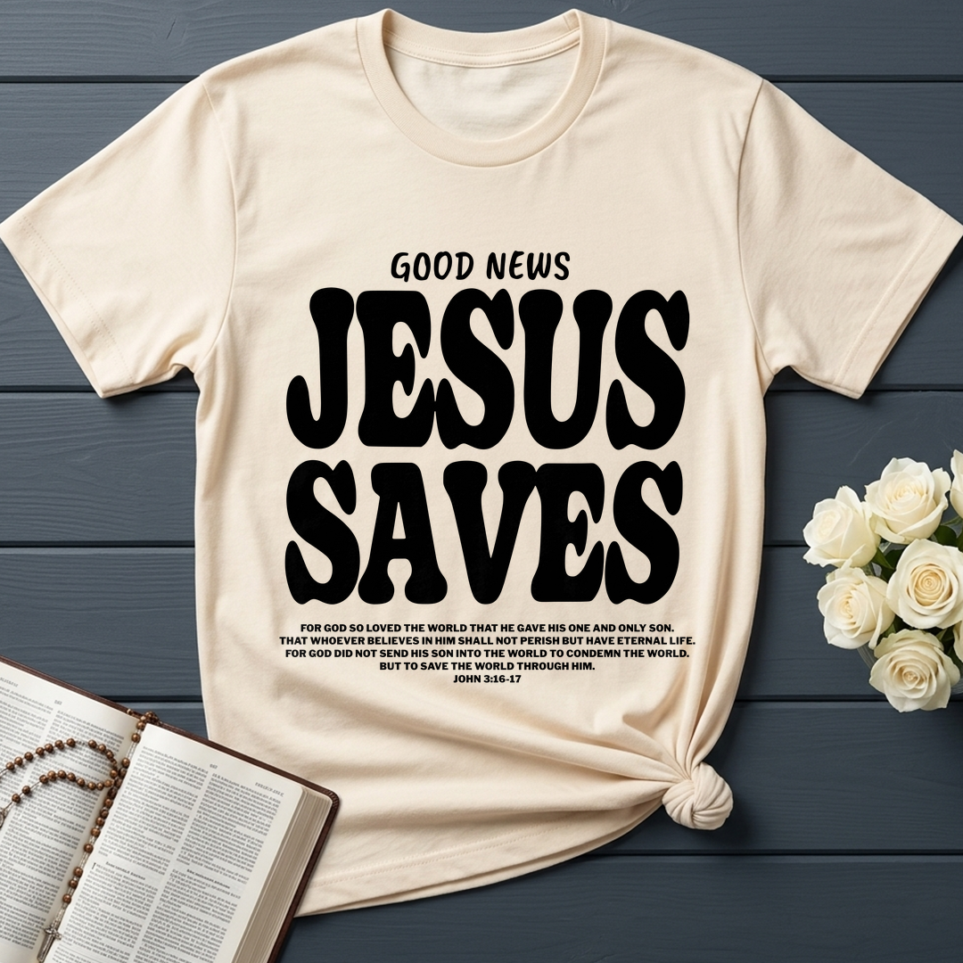 Good News Jesus Saves John 3.16-17 01