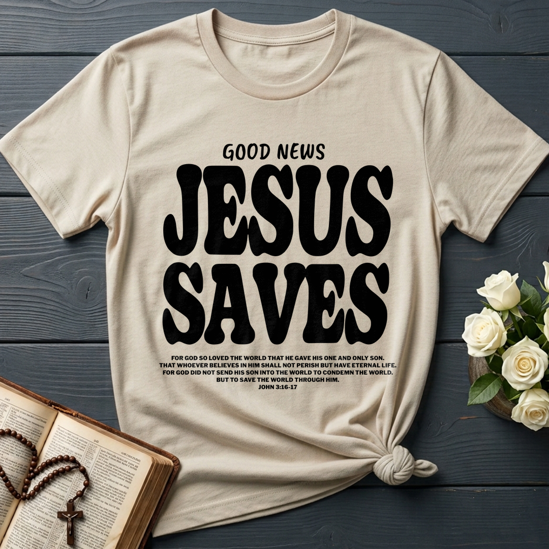 Good News Jesus Saves John 3.16-17 01