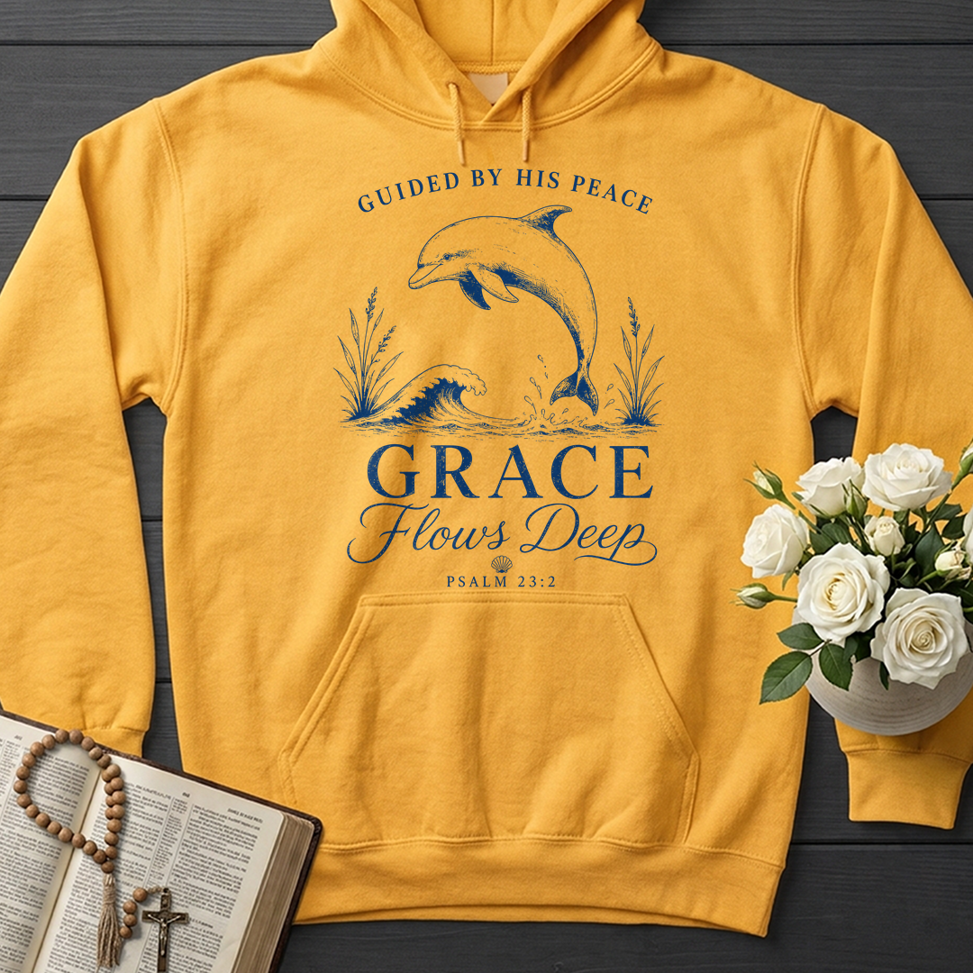 Guided By His Peace Grace Flows Deep Psalm 23.2 01