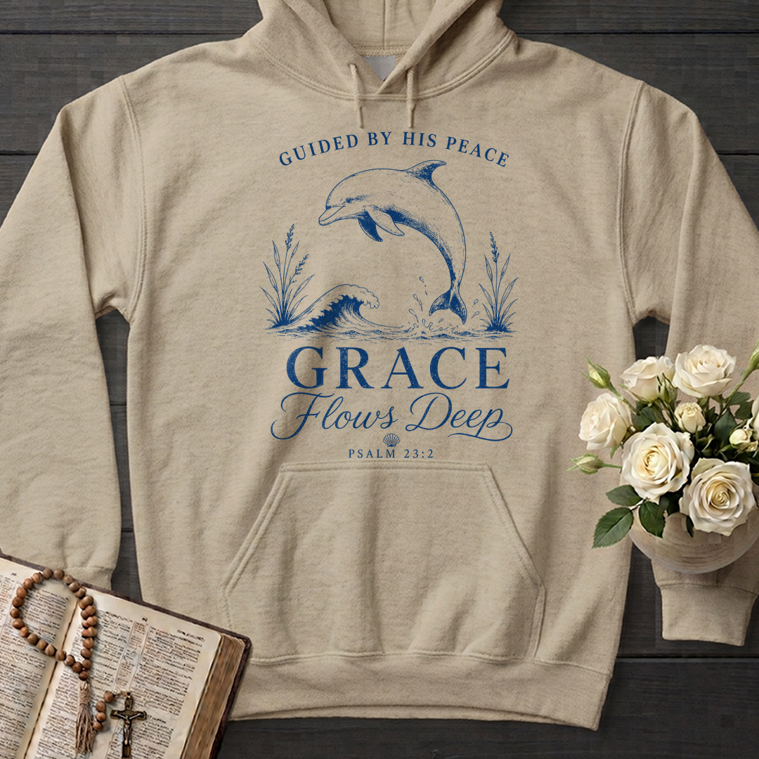 Guided By His Peace Grace Flows Deep Psalm 23.2 01