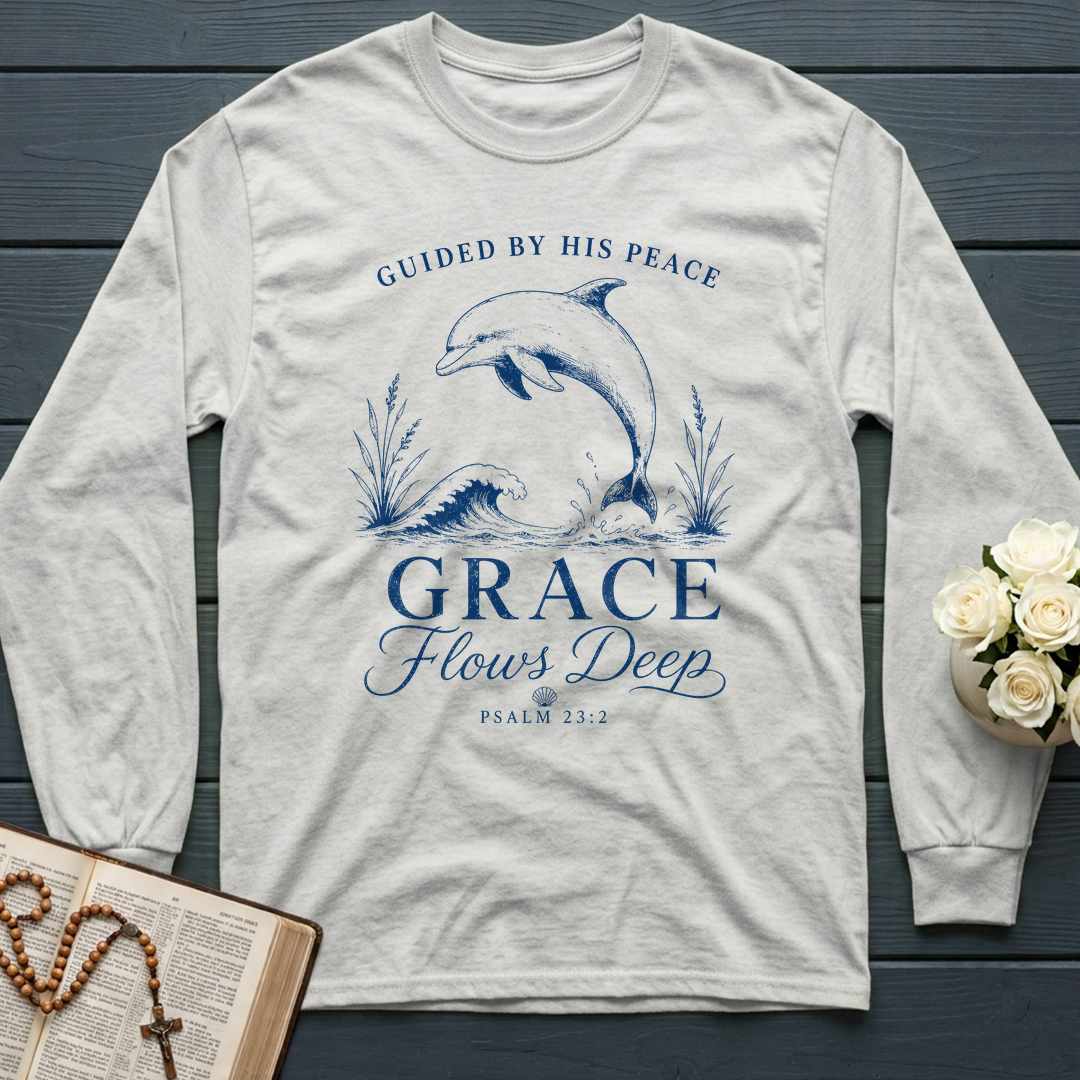 Guided By His Peace Grace Flows Deep Psalm 23.2 01