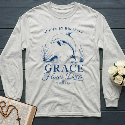Guided By His Peace Grace Flows Deep Psalm 23.2 01