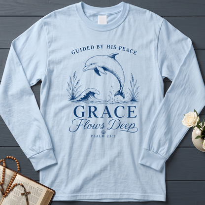 Guided By His Peace Grace Flows Deep Psalm 23.2 01