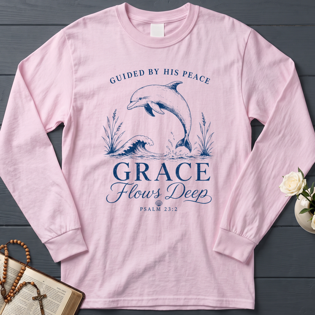 Guided By His Peace Grace Flows Deep Psalm 23.2 01