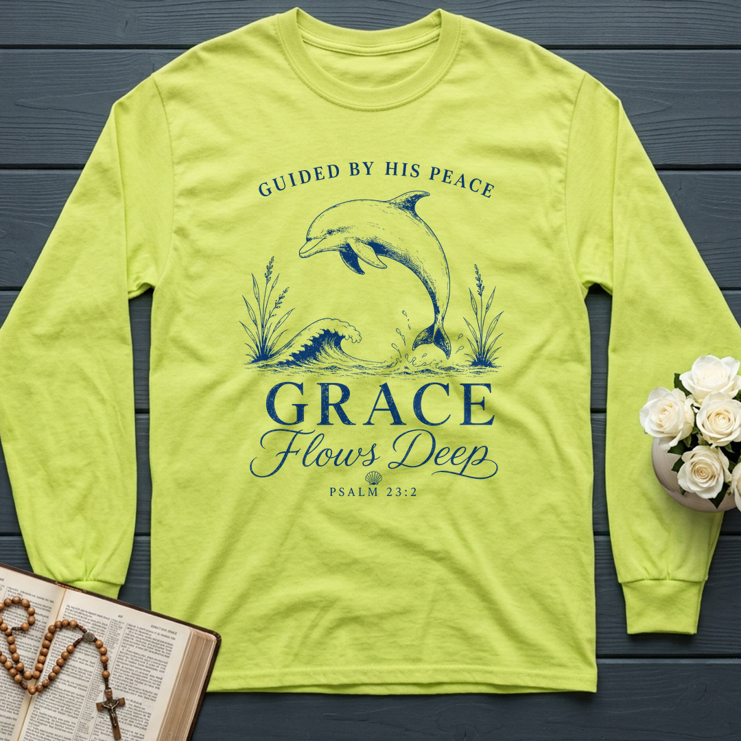Guided By His Peace Grace Flows Deep Psalm 23.2 01