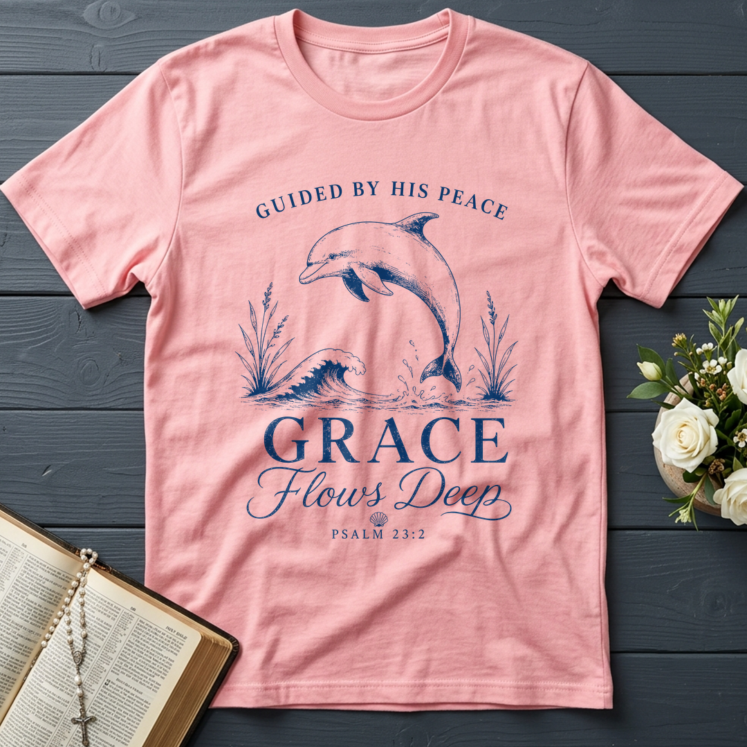 Guided By His Peace Grace Flows Deep Psalm 23.2 01