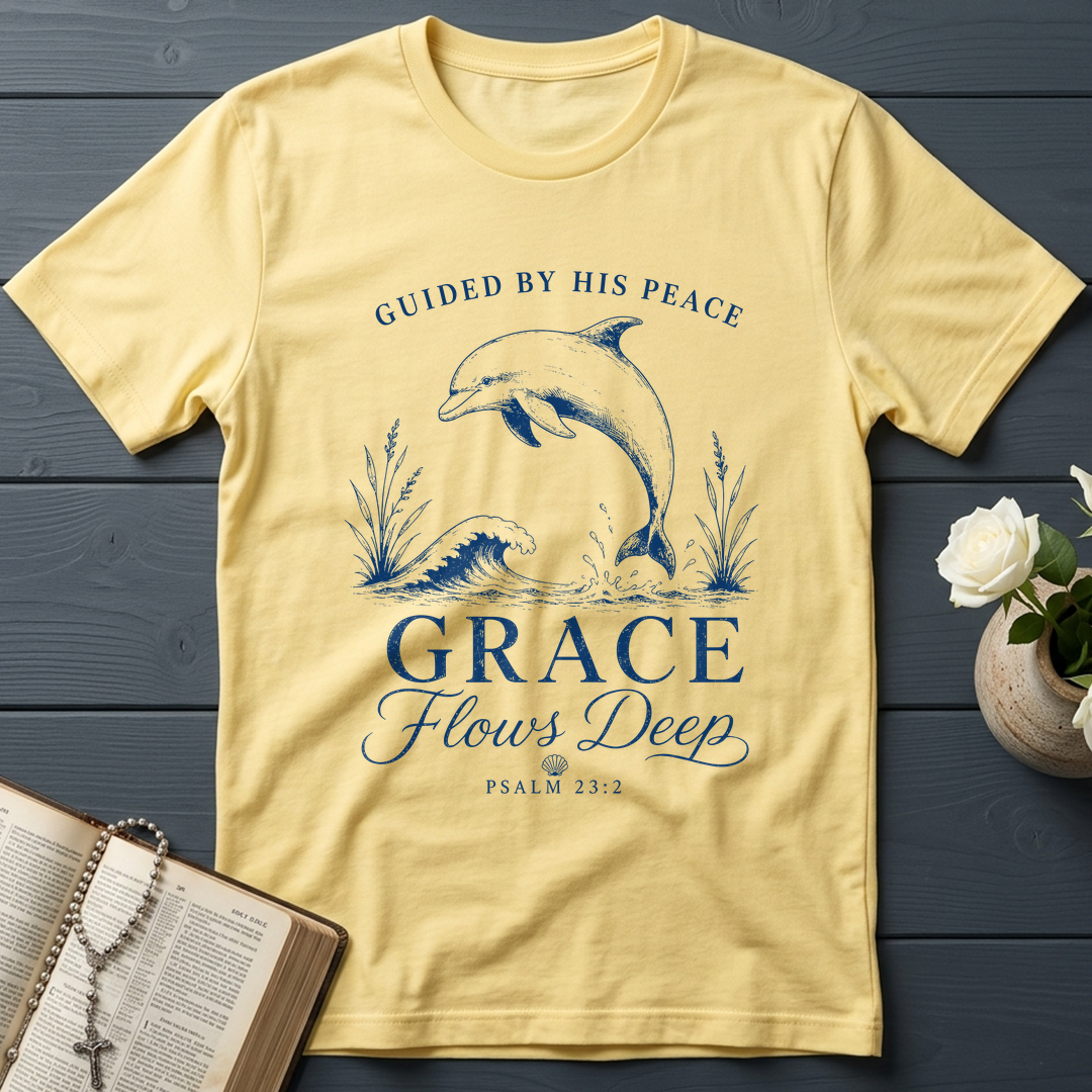 Guided By His Peace Grace Flows Deep Psalm 23.2 01
