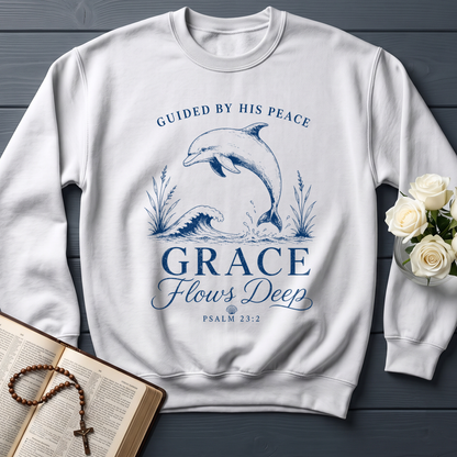 Guided By His Peace Grace Flows Deep Psalm 23.2 01