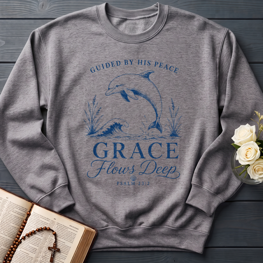 Guided By His Peace Grace Flows Deep Psalm 23.2 01