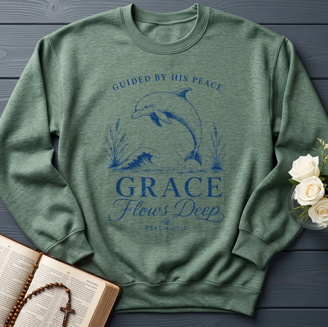 Guided By His Peace Grace Flows Deep Psalm 23.2 01