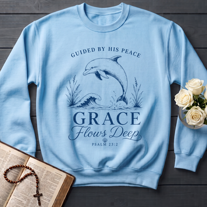 Guided By His Peace Grace Flows Deep Psalm 23.2 01