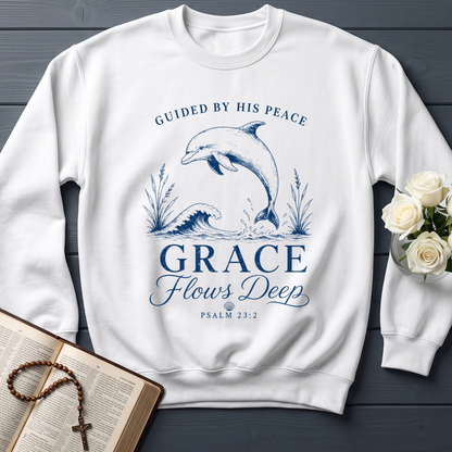 Guided By His Peace Grace Flows Deep Psalm 23.2 01