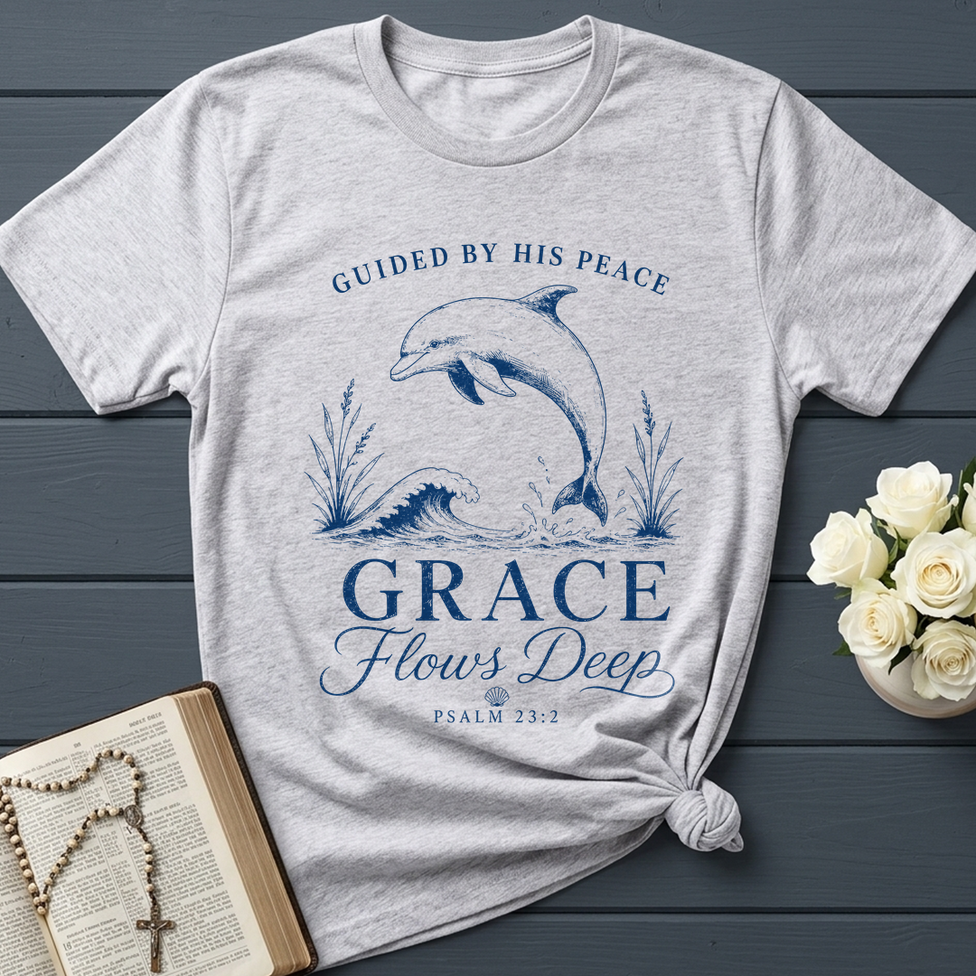 Guided By His Peace Grace Flows Deep Psalm 23.2 01