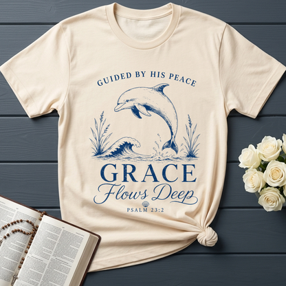 Guided By His Peace Grace Flows Deep Psalm 23.2 01
