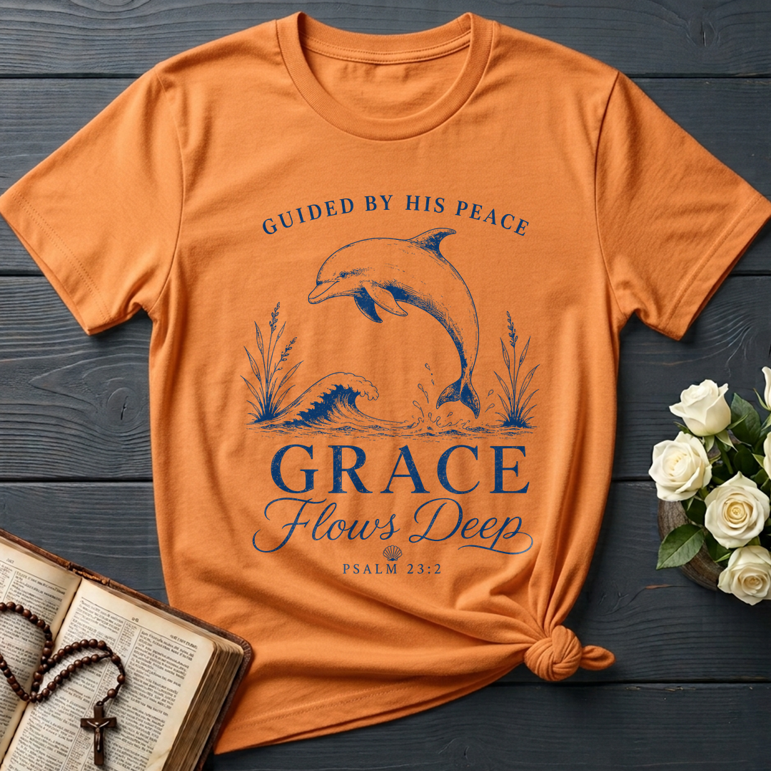 Guided By His Peace Grace Flows Deep Psalm 23.2 01