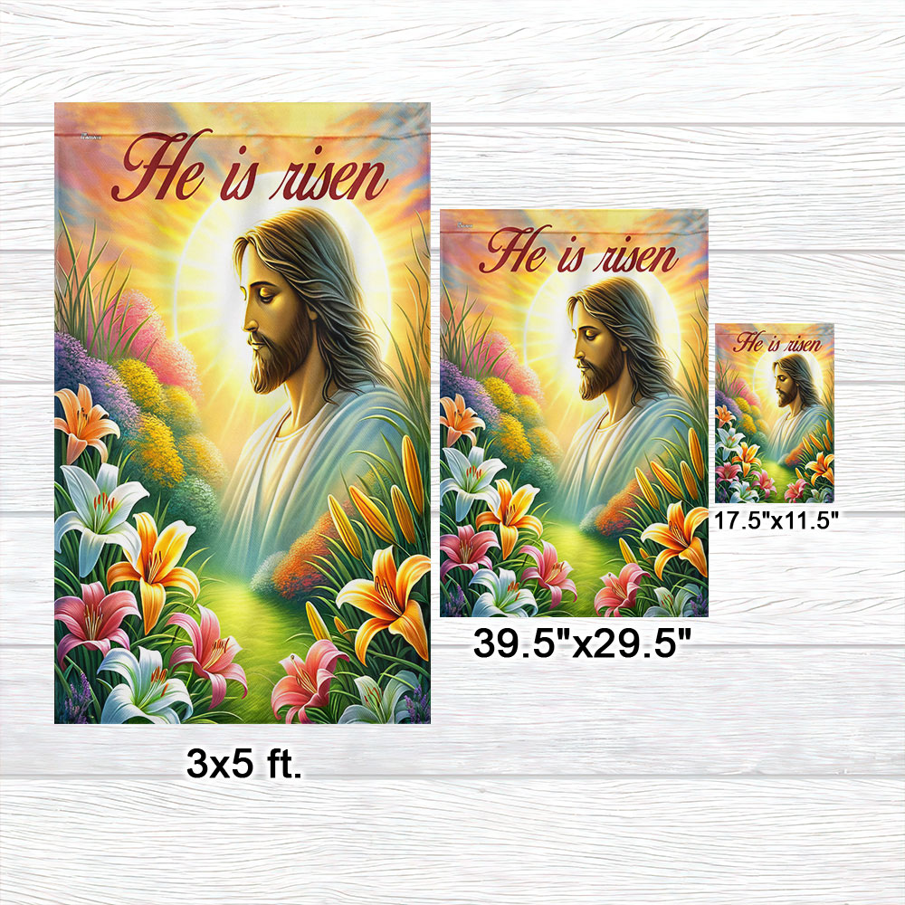 FLAGWIX  Jesus Christ Easter Day He Is Risen Flag