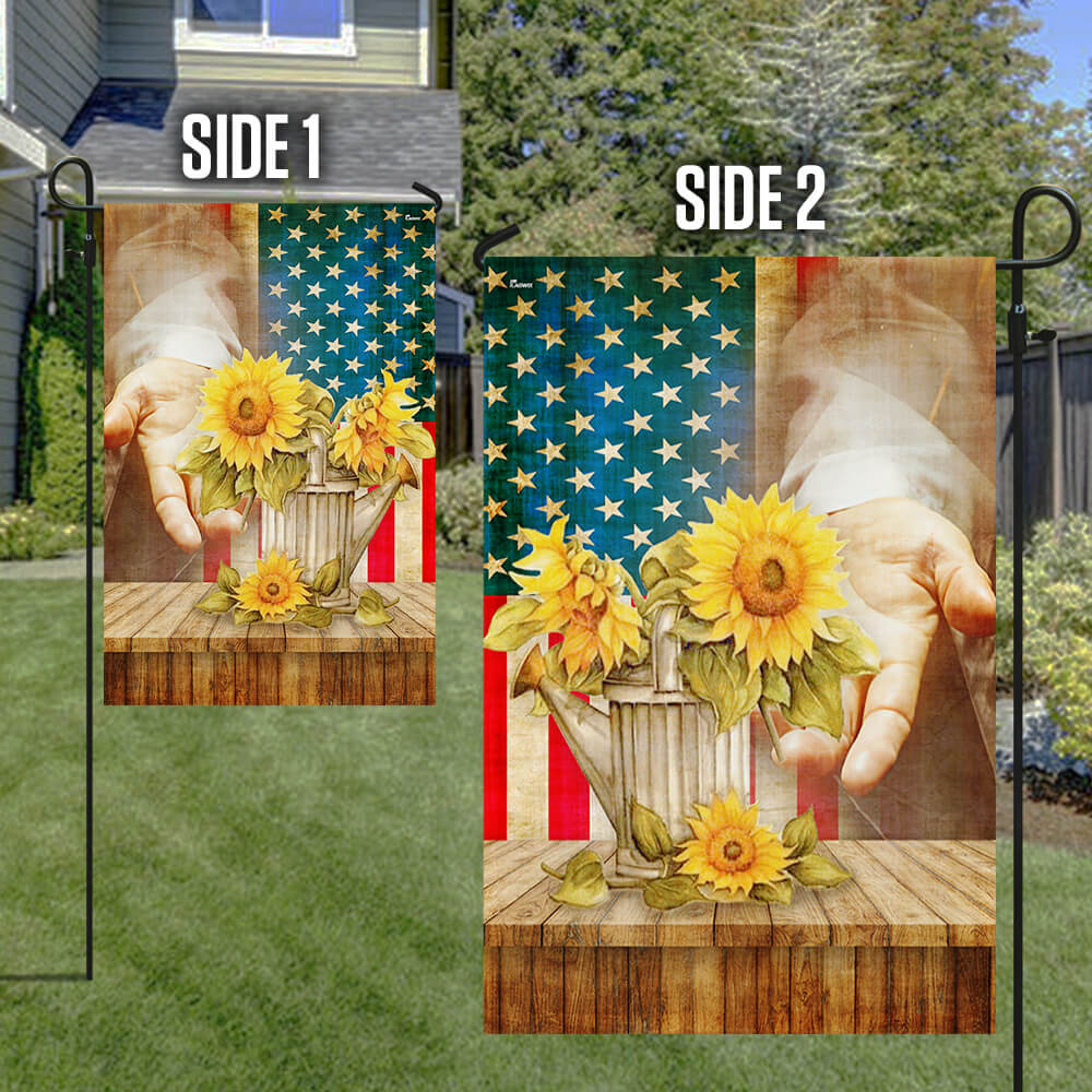 Jesus With Sunflower Flag