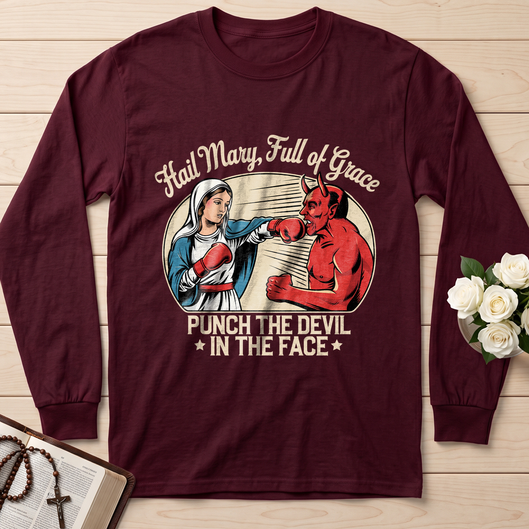 Hail Mary Full Of Grace Punch The Devil In The Face 01