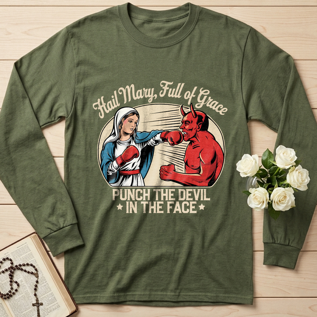 Hail Mary Full Of Grace Punch The Devil In The Face 01