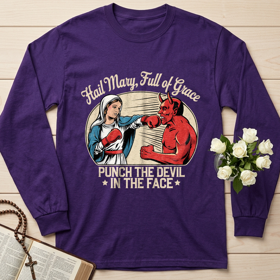 Hail Mary Full Of Grace Punch The Devil In The Face 01