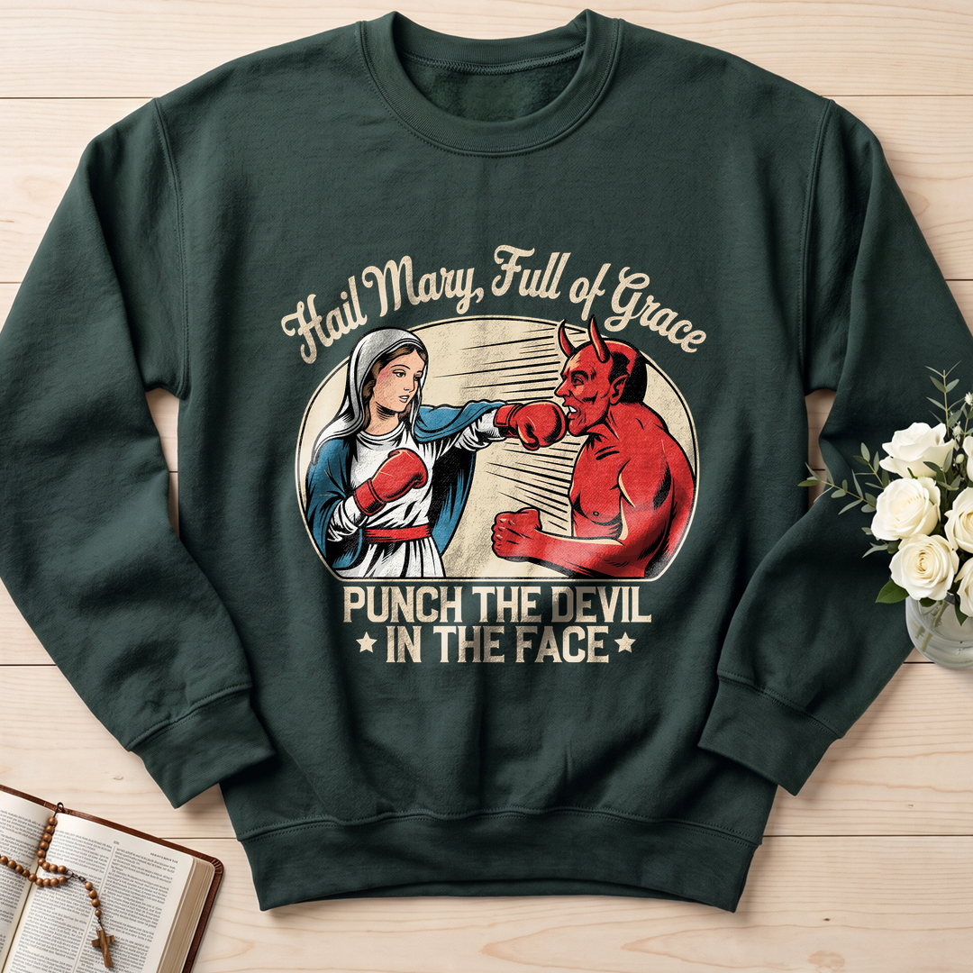 Hail Mary Full Of Grace Punch The Devil In The Face 01