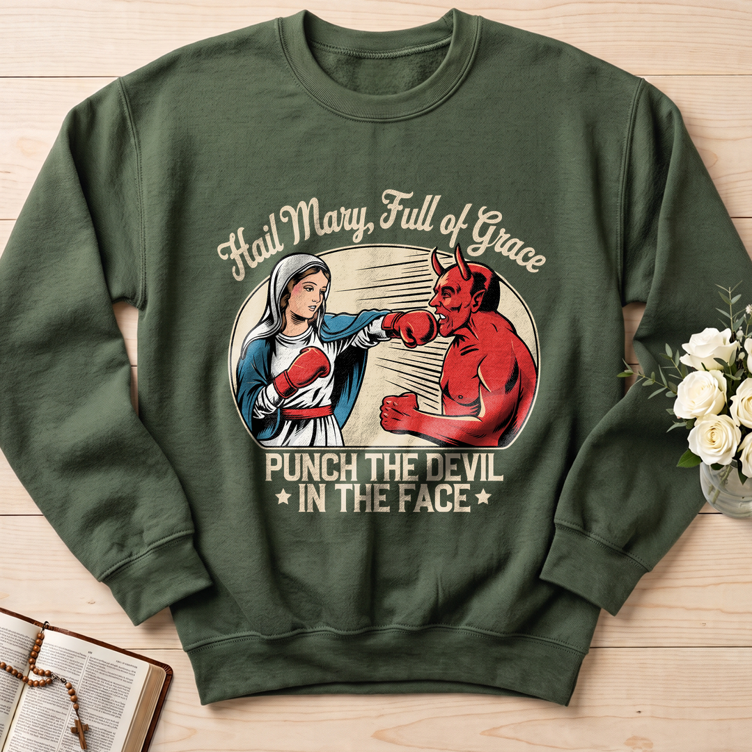 Hail Mary Full Of Grace Punch The Devil In The Face 01