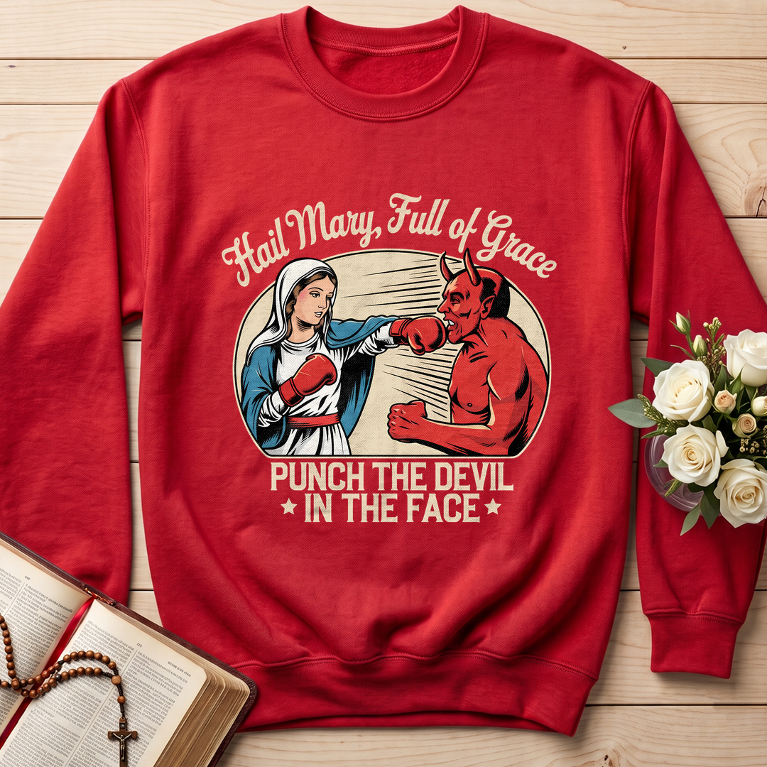 Hail Mary Full Of Grace Punch The Devil In The Face 01
