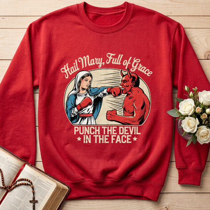Hail Mary Full Of Grace Punch The Devil In The Face 01