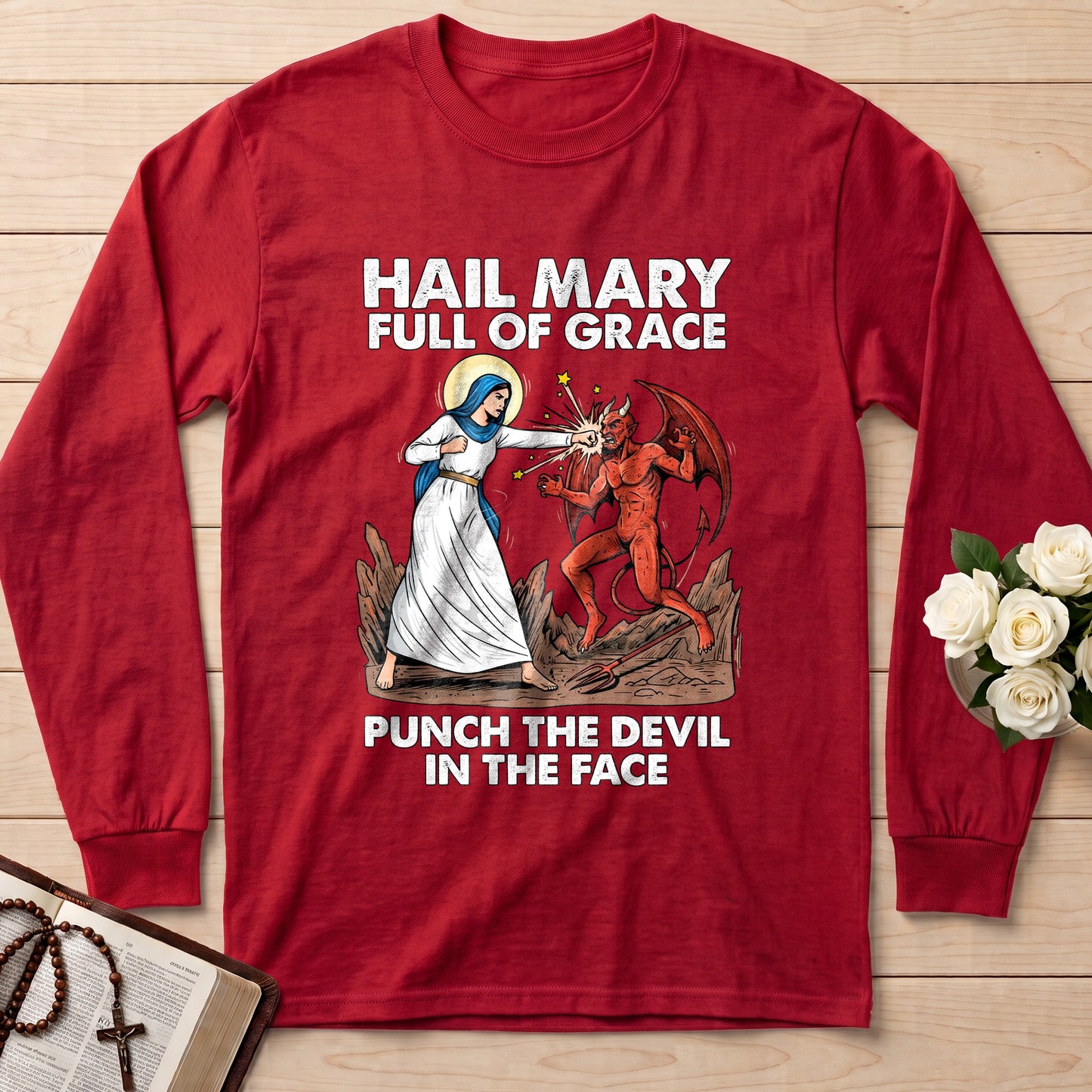 Hail Mary Full Of Grace Punch The Devil In The Face 03
